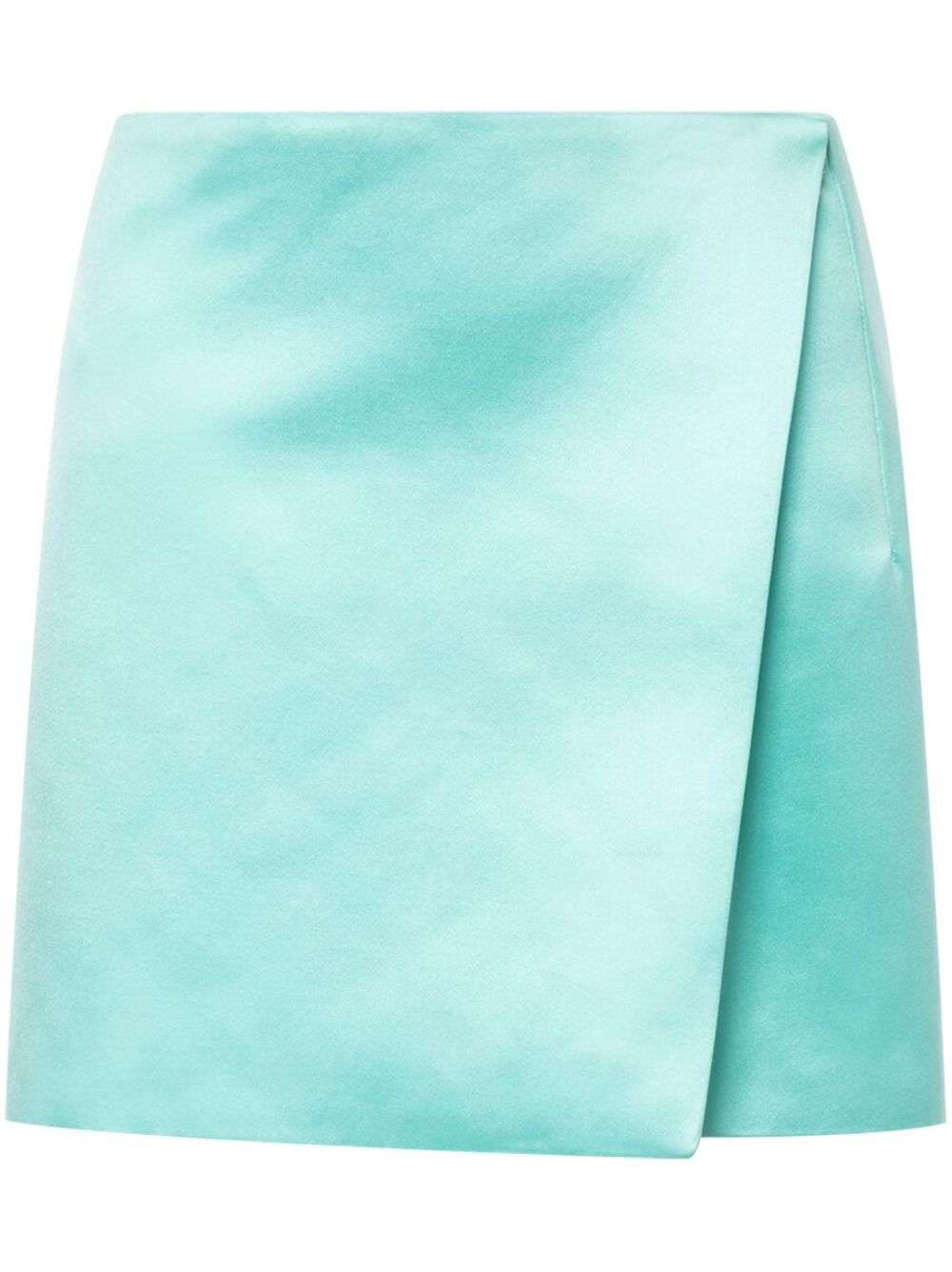 Philosophy Di Lorenzo Serafini asymmetric satin miniskirt - Blue