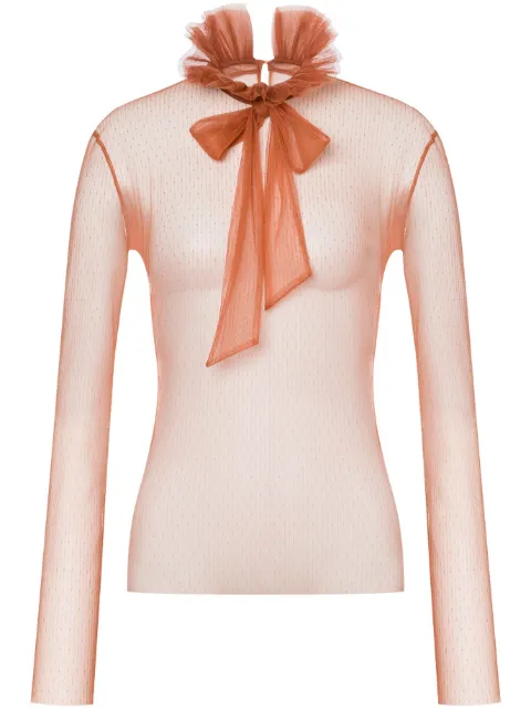Philosophy Di Lorenzo Serafini blusa de tul en point d'esprit