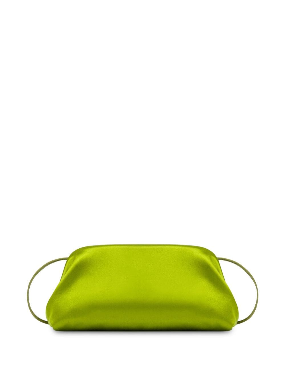 Shop Philosophy Di Lorenzo Serafini Small Lauren Satin Clutch Bag In Green