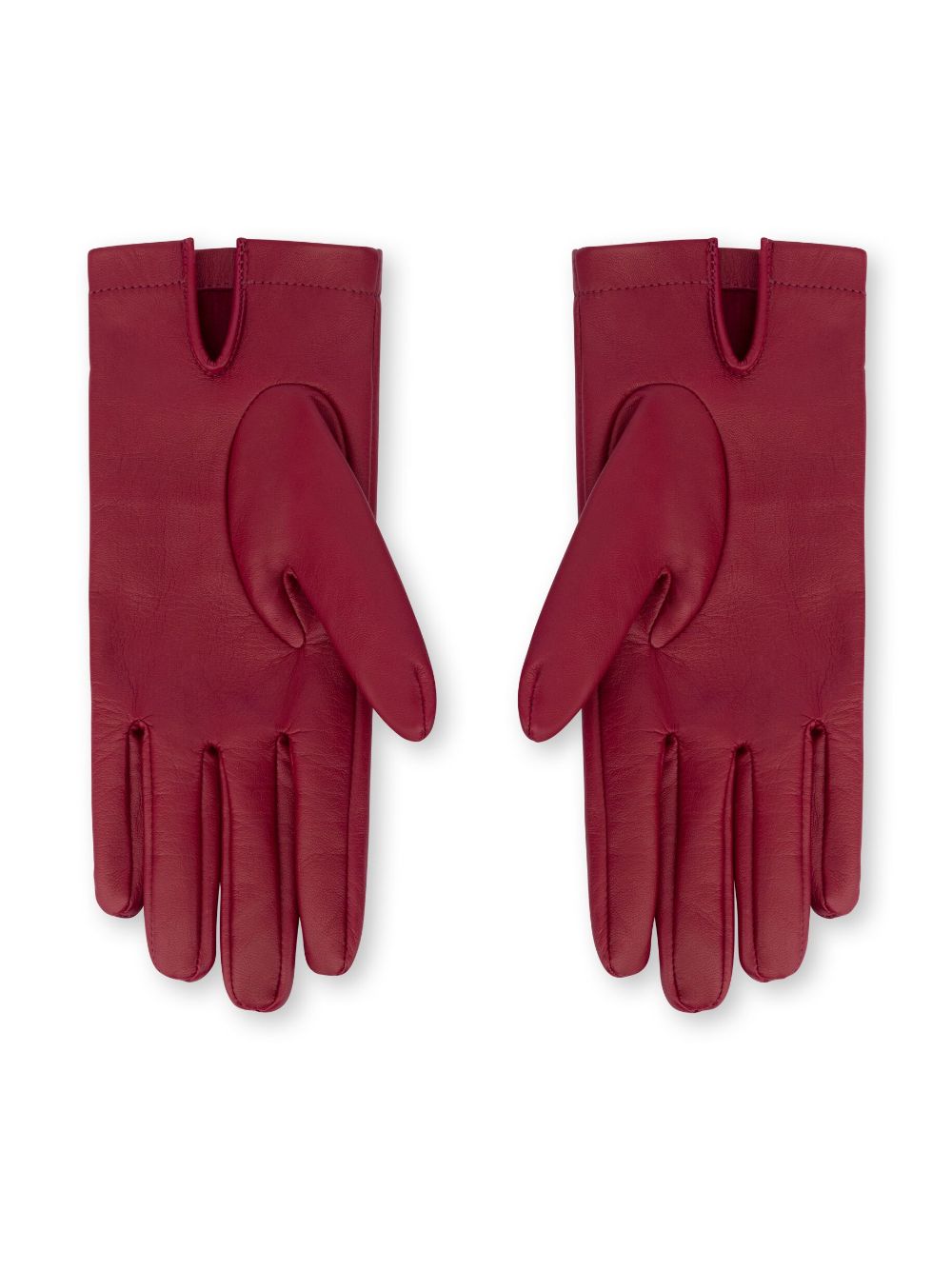 Shop Philosophy Di Lorenzo Serafini Full-finger Leather Gloves In Red