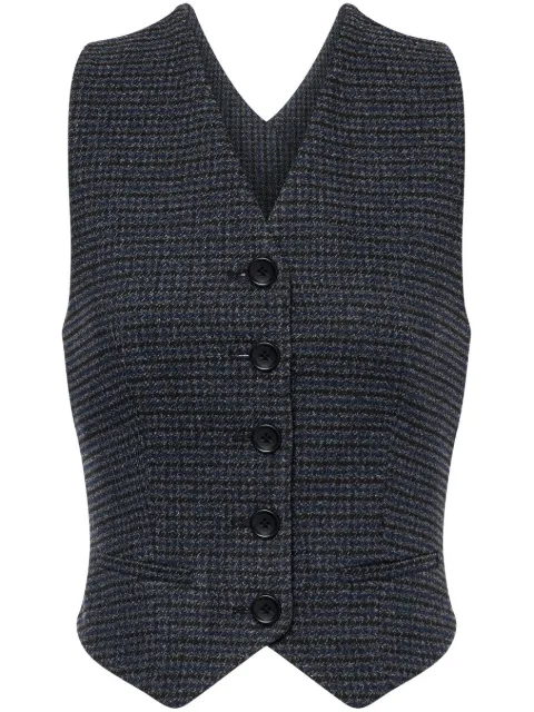 Philosophy Di Lorenzo Serafini patterned waistcoat-style top 