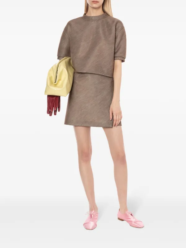 Tシャツ・カットソー PHILOSOPHY DI LORENZO SERAFINI CROP SHIRT (02092124_0226) Philosophy Di Lorenzo Serafini logo-print Cotton T-shirt