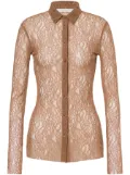 Philosophy Di Lorenzo Serafini floral-lace shirt - Brown