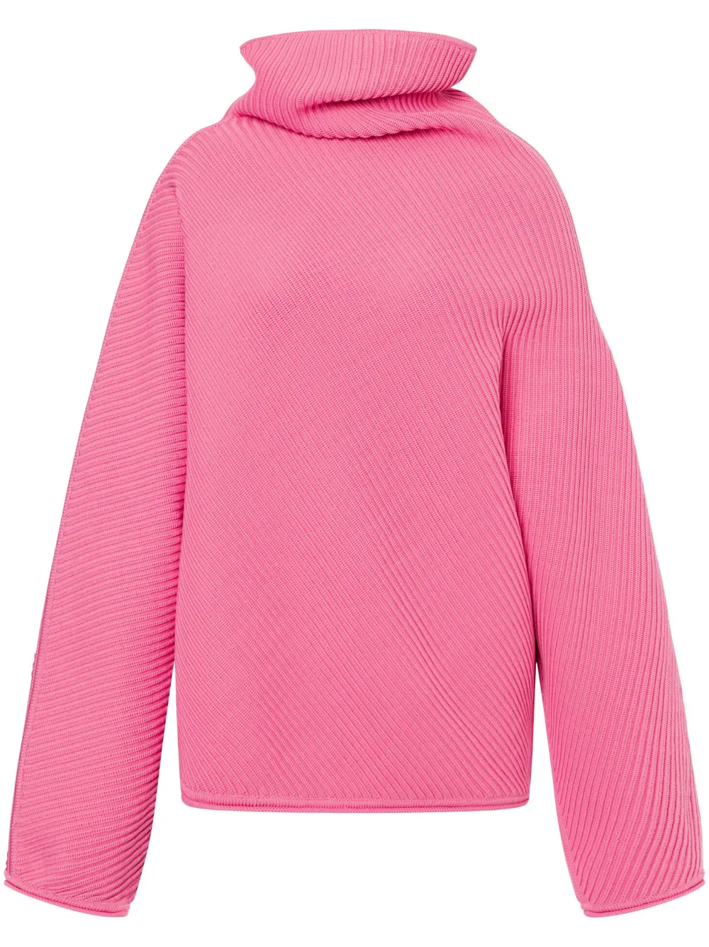 roll-neck ribbed jumper