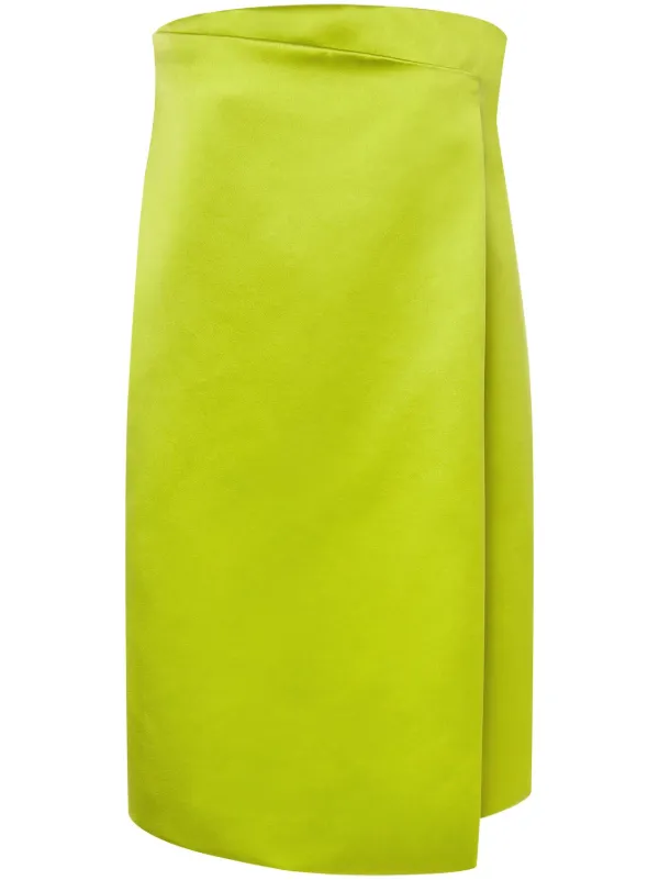Philosophy Di Lorenzo Serafini Strapless Satin Minidress | Green | FARFETCH