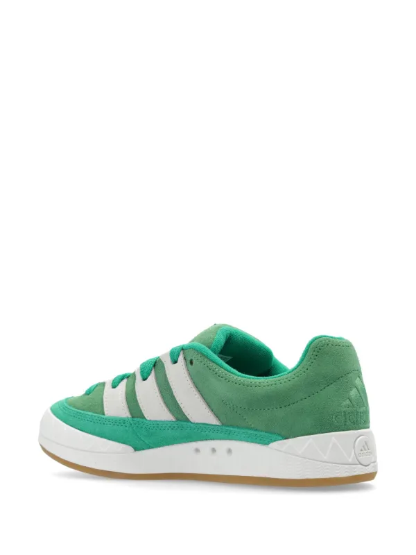 Adidas Adimatic Leather lace-up Sneakers Green FARFETCH IN