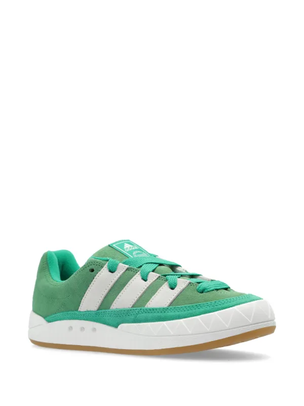 Adidas Adimatic Leather lace-up Sneakers Green FARFETCH IN