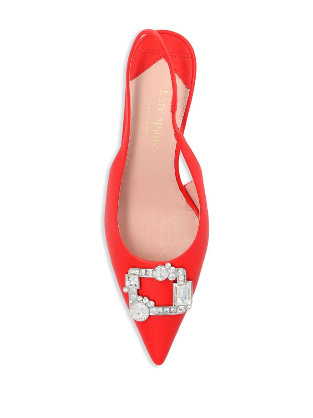 Shop Kate Spade Renata 65mm Leather Slingback Pumps In Red