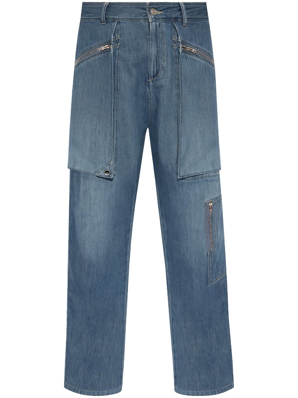 Shop Isabel Marant Jolande Straight-leg Jeans In Blue
