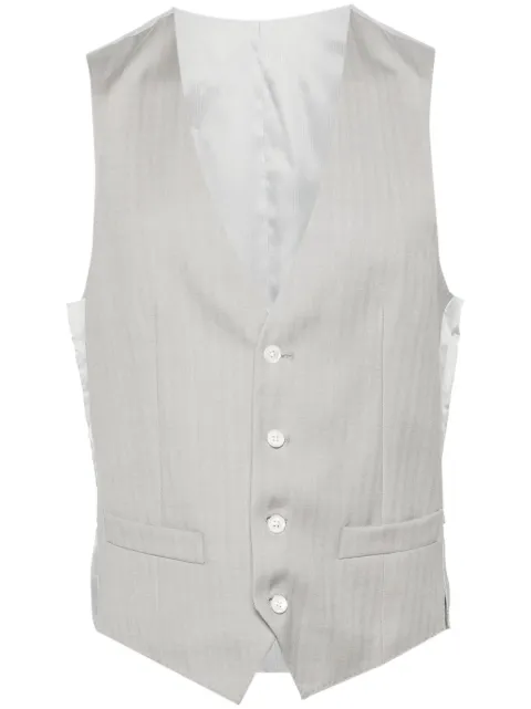 Corneliani chaleco con motivo pied de poule