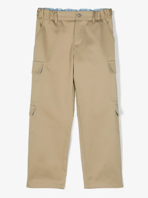 Versace Kids cotton cargo trousers