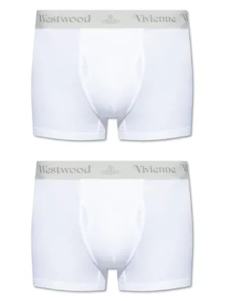 Vivienne Westwood ロゴ ボクサーパンツ セット | ホワイト | FARFETCH JP