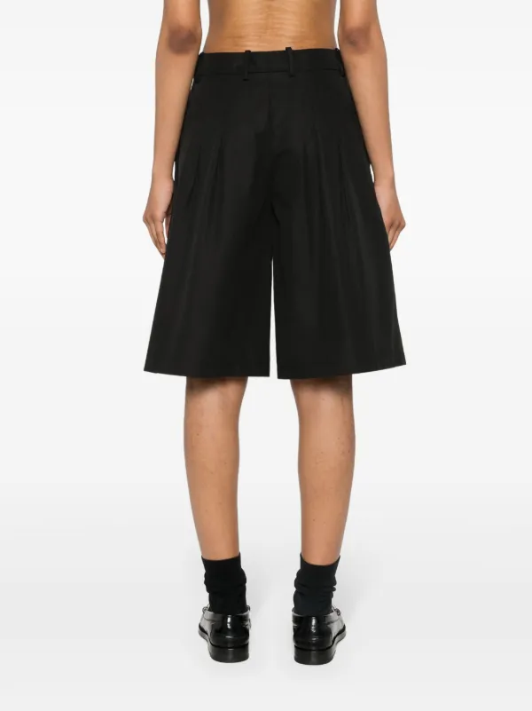 ショートパンツ Jil Sander WIDE LEG BERMUDA SHORTS (J03KA0256_J65112001) Jil Sander Bermuda shorts in wool | The Fashion Square