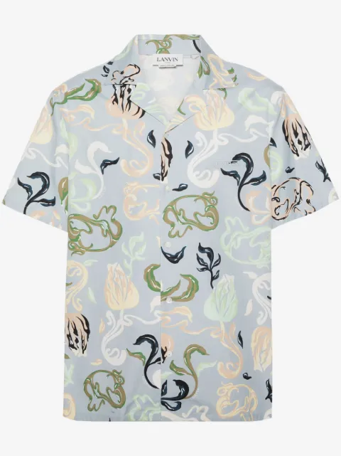 Lanvin abstract-print cotton shirt