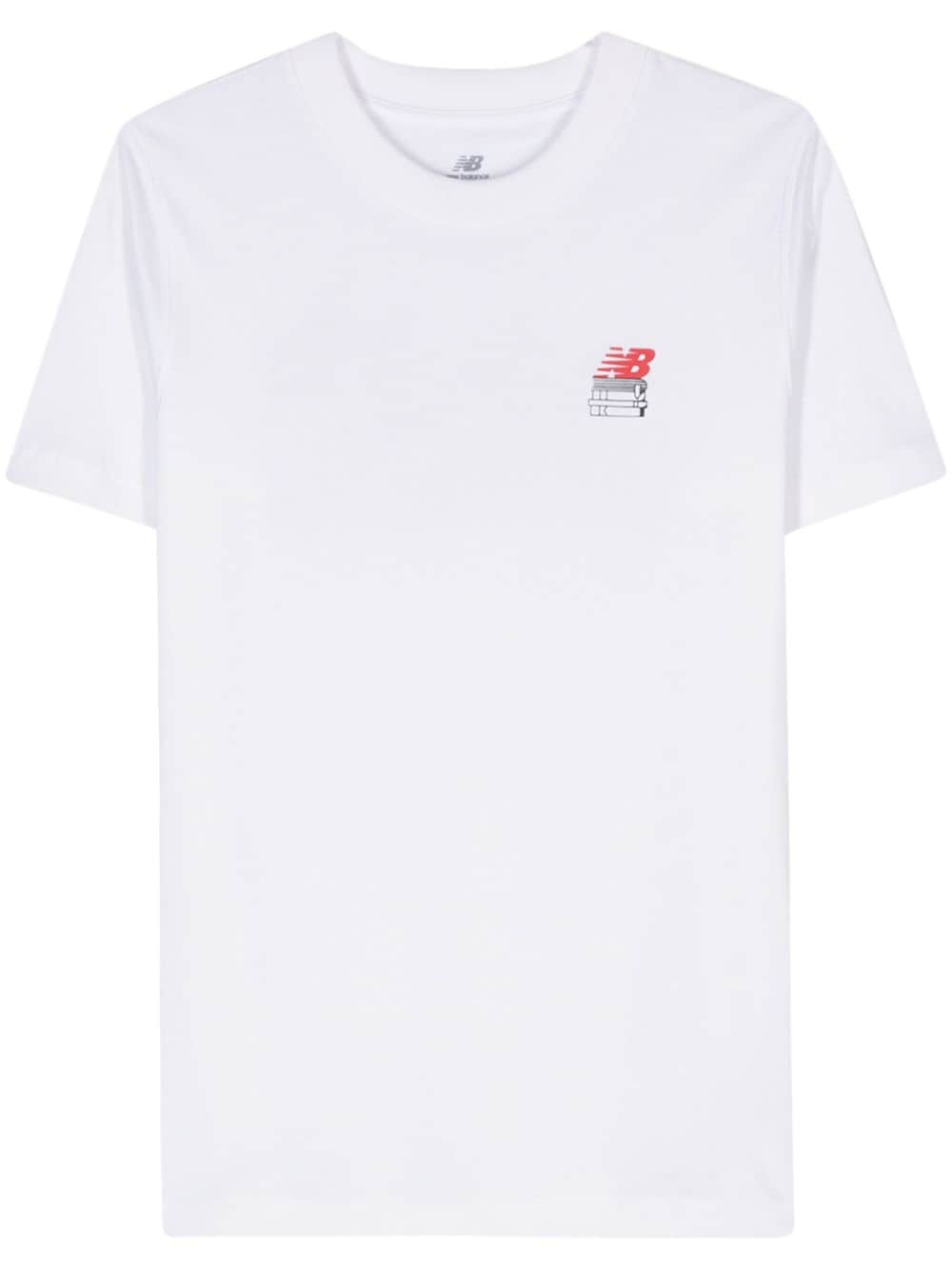 New Balance T-shirt met print Wit