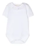 Story Loris floral-lace jersey body - White