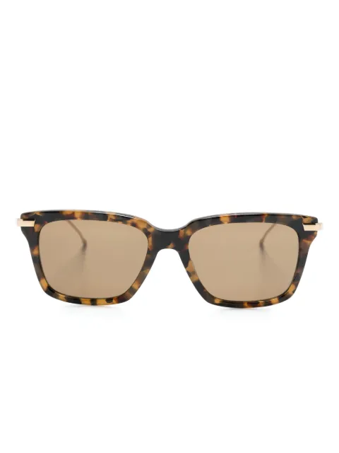 Thom Browne Eyewear lentes de sol con armazón cuadrada estilo carey