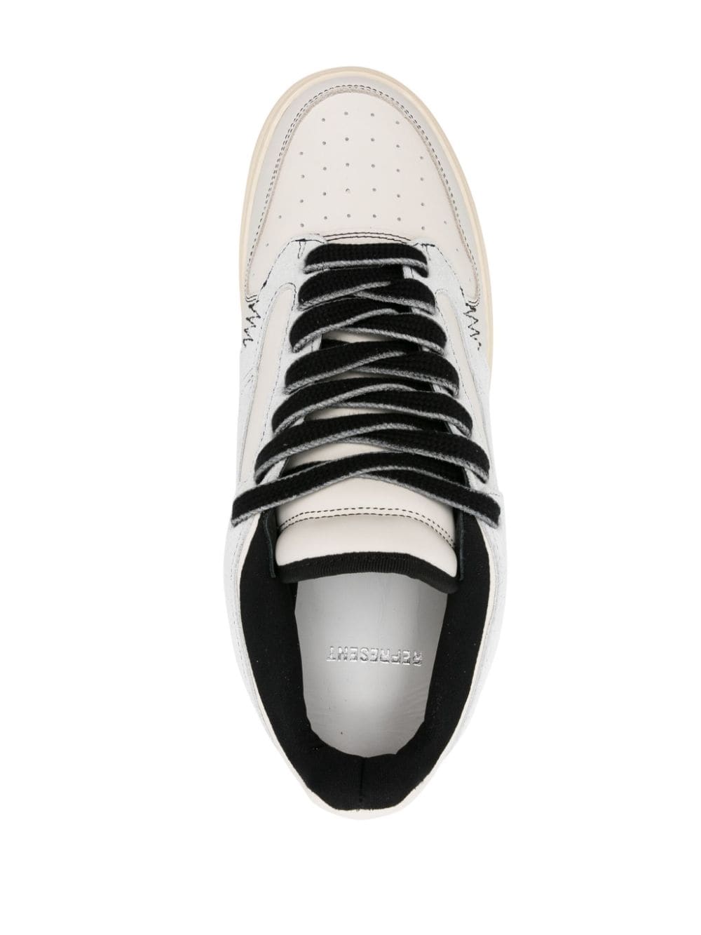 Shop Represent Reptor Lace-up Sneakers In Nude