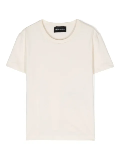 Emporio Armani Kids crystal-logo cotton T-shirt