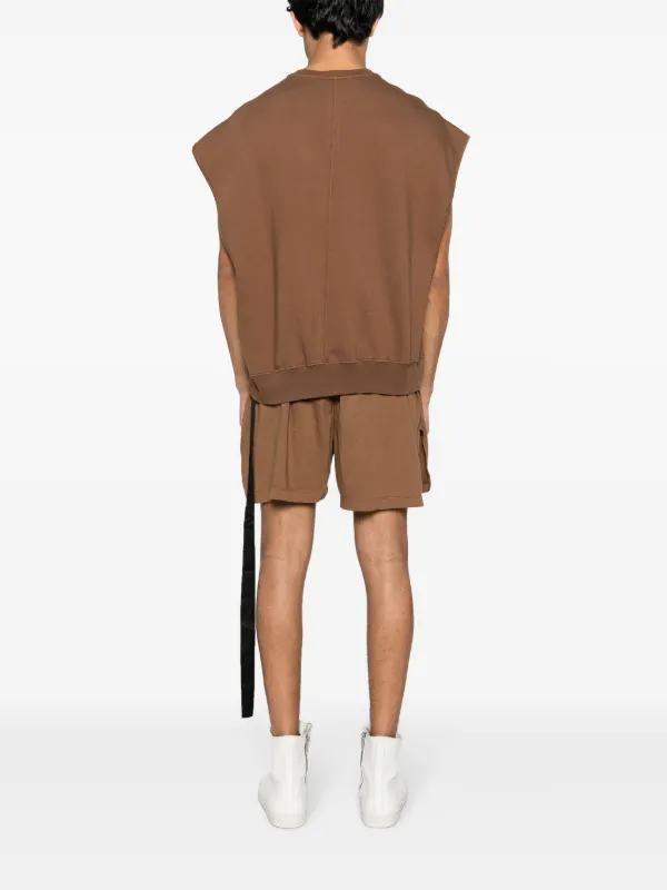 Rick Owens DRKSHDW ノースリーブ スウェットシャツ | ブラウン