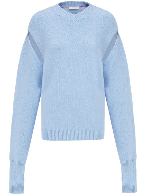 Blue cashmere sweater best sale