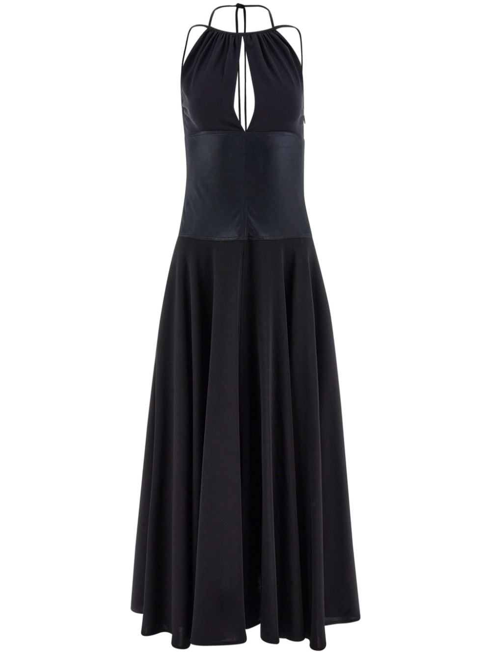 Ferragamo cady maxi dress Zwart