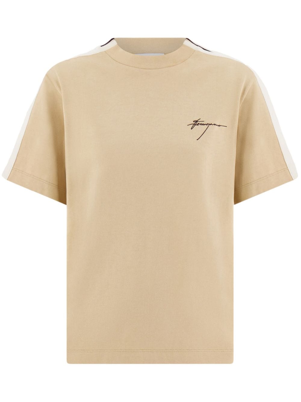 logo-embroidered cotton T-shirt