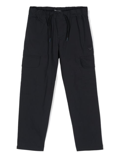 Emporio Armani Kids poplin cargo pants