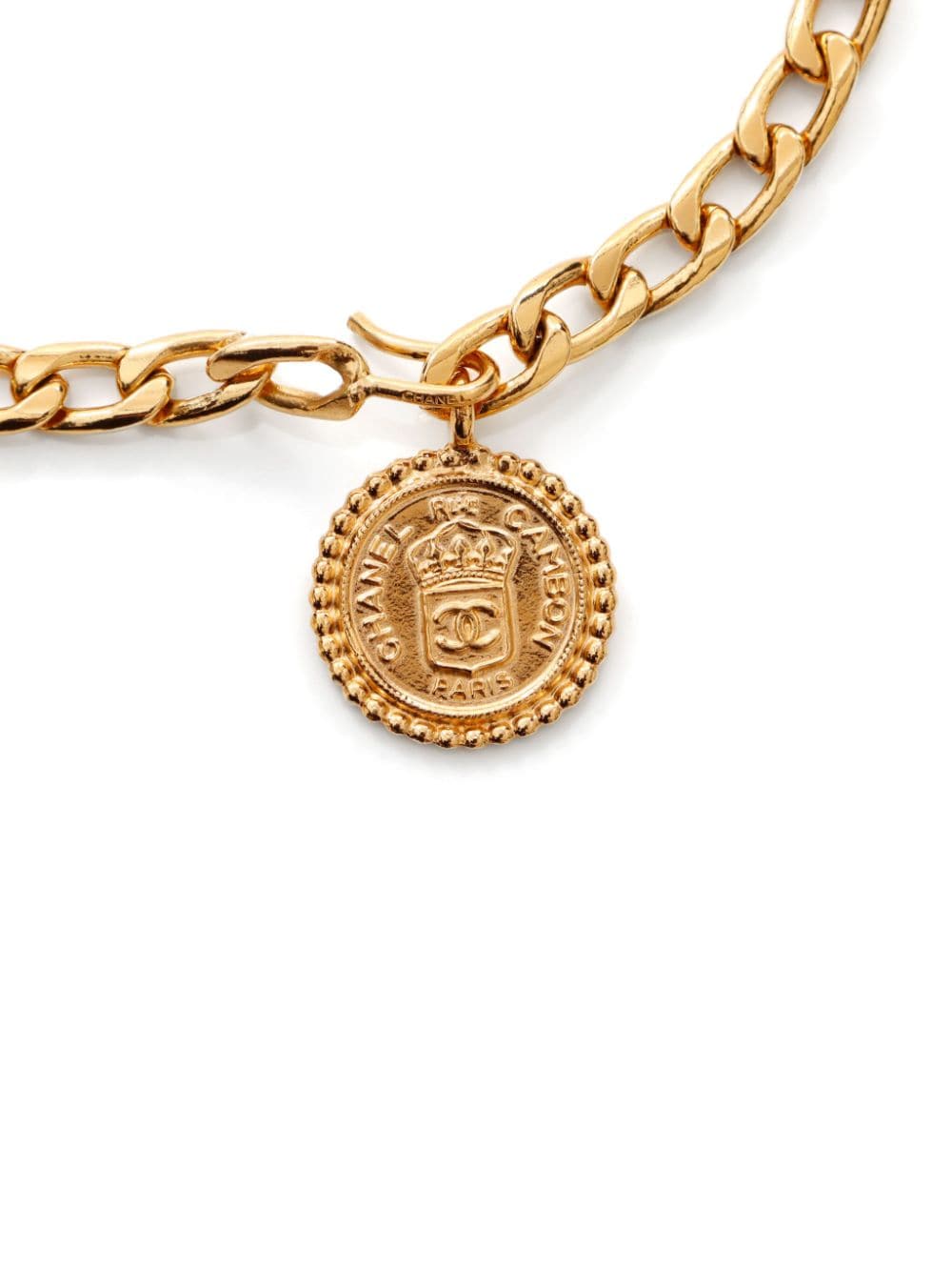 Image 2 of CHANEL Pre-Owned 1990s Rue Cambon medallion chain belt