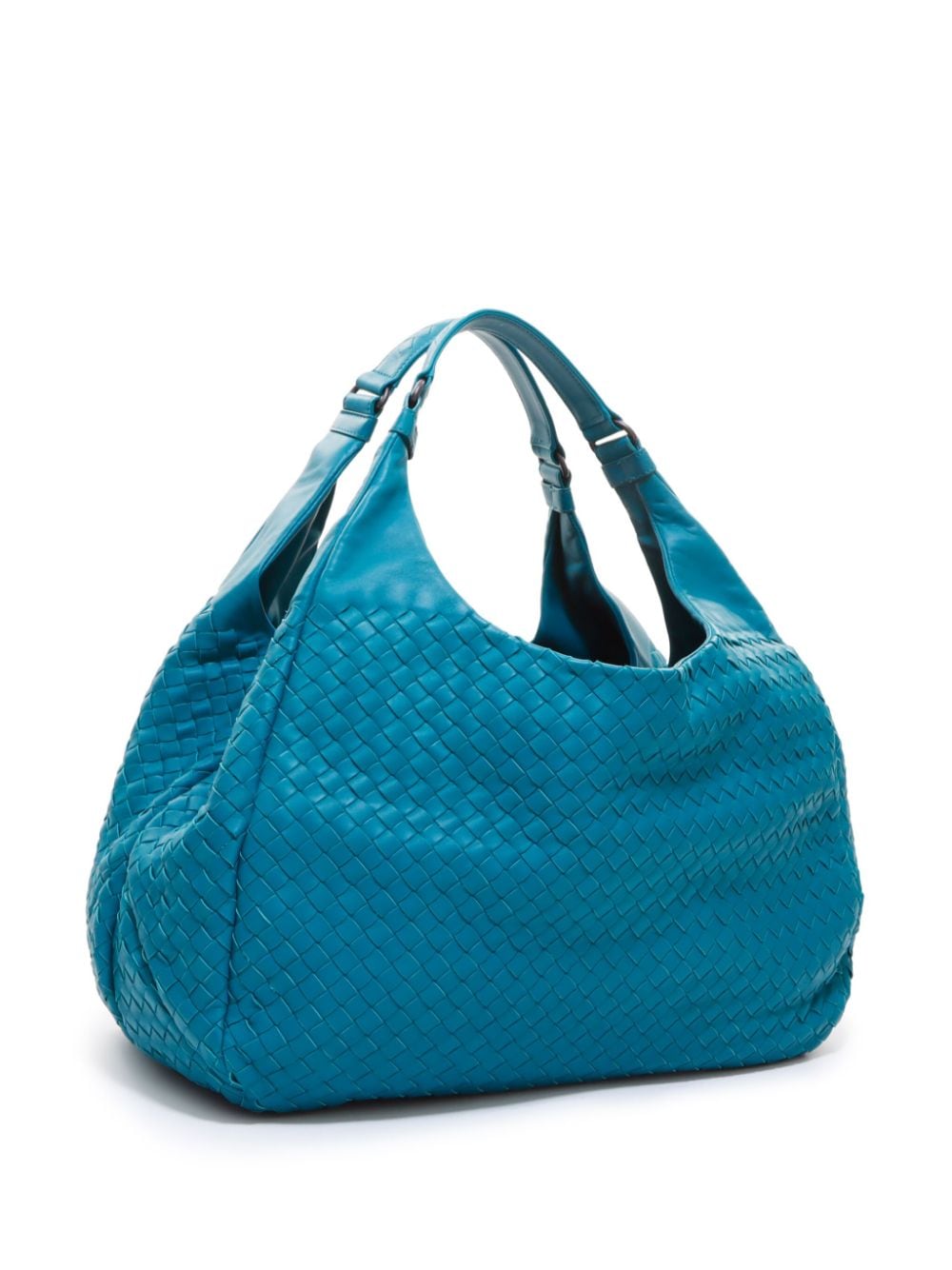 Pre-owned Bottega Veneta Large Campana Tote Bag In Blue