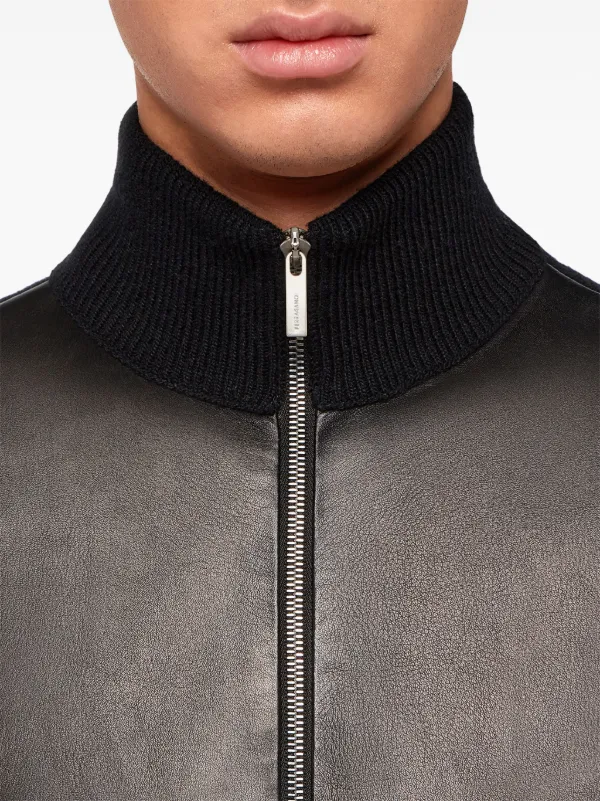 Ferragamo レザージャケット | ブラック | FARFETCH JP Ferragamo レザージャケット | ブラック | FARFETCH JP