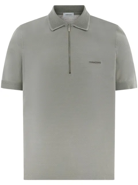 Ferragamo embroidered-logo polo shirt