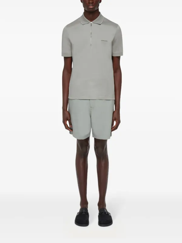 フェラガモ メンズ ポロシャツ グレー