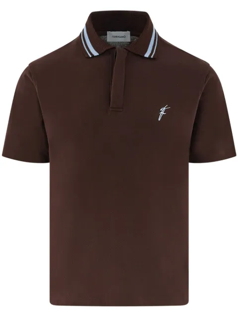 Ferragamo logo-embroidered polo shirt