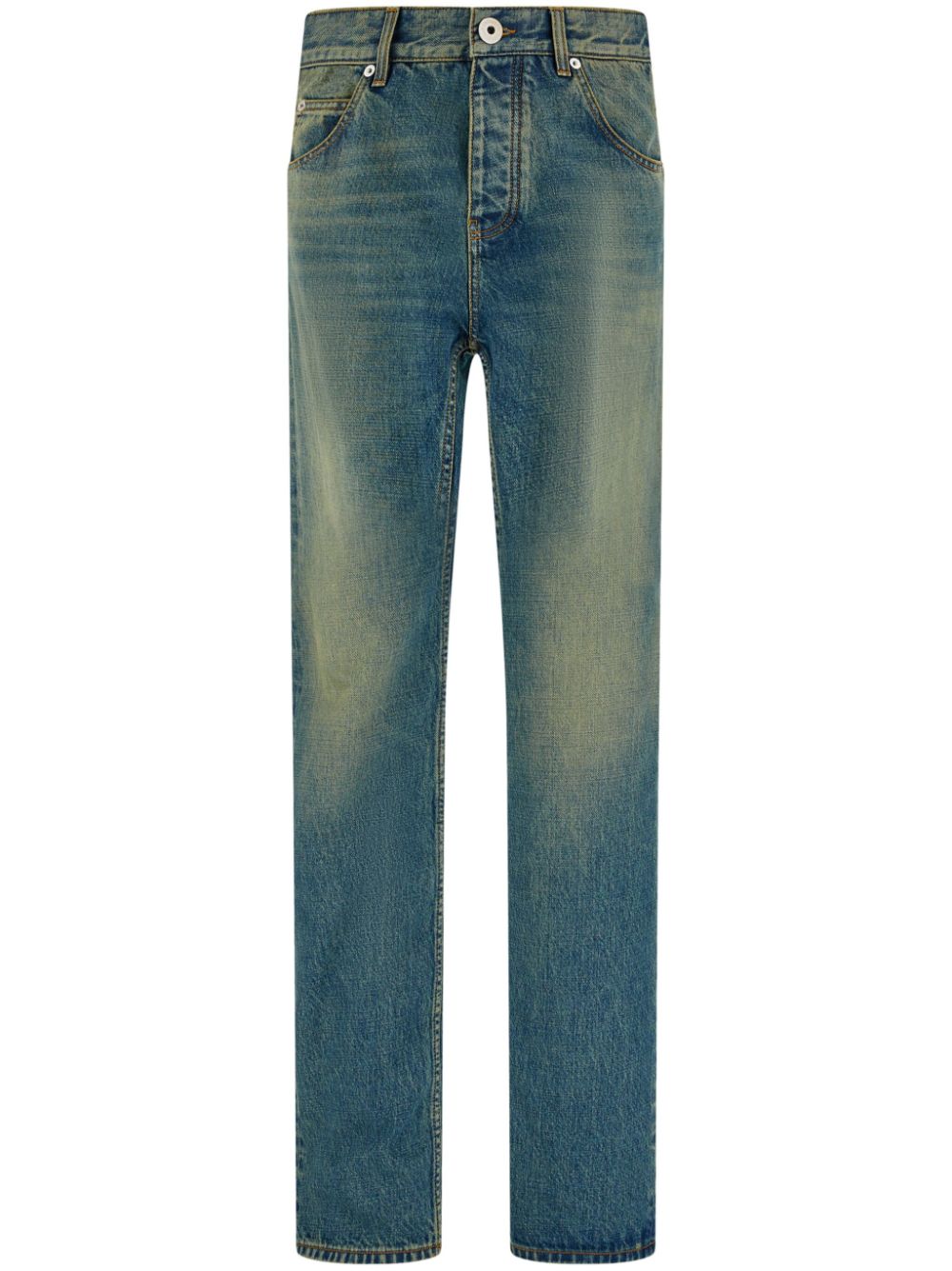 Ferragamo Mid-rise Straight-leg Jeans In Blue