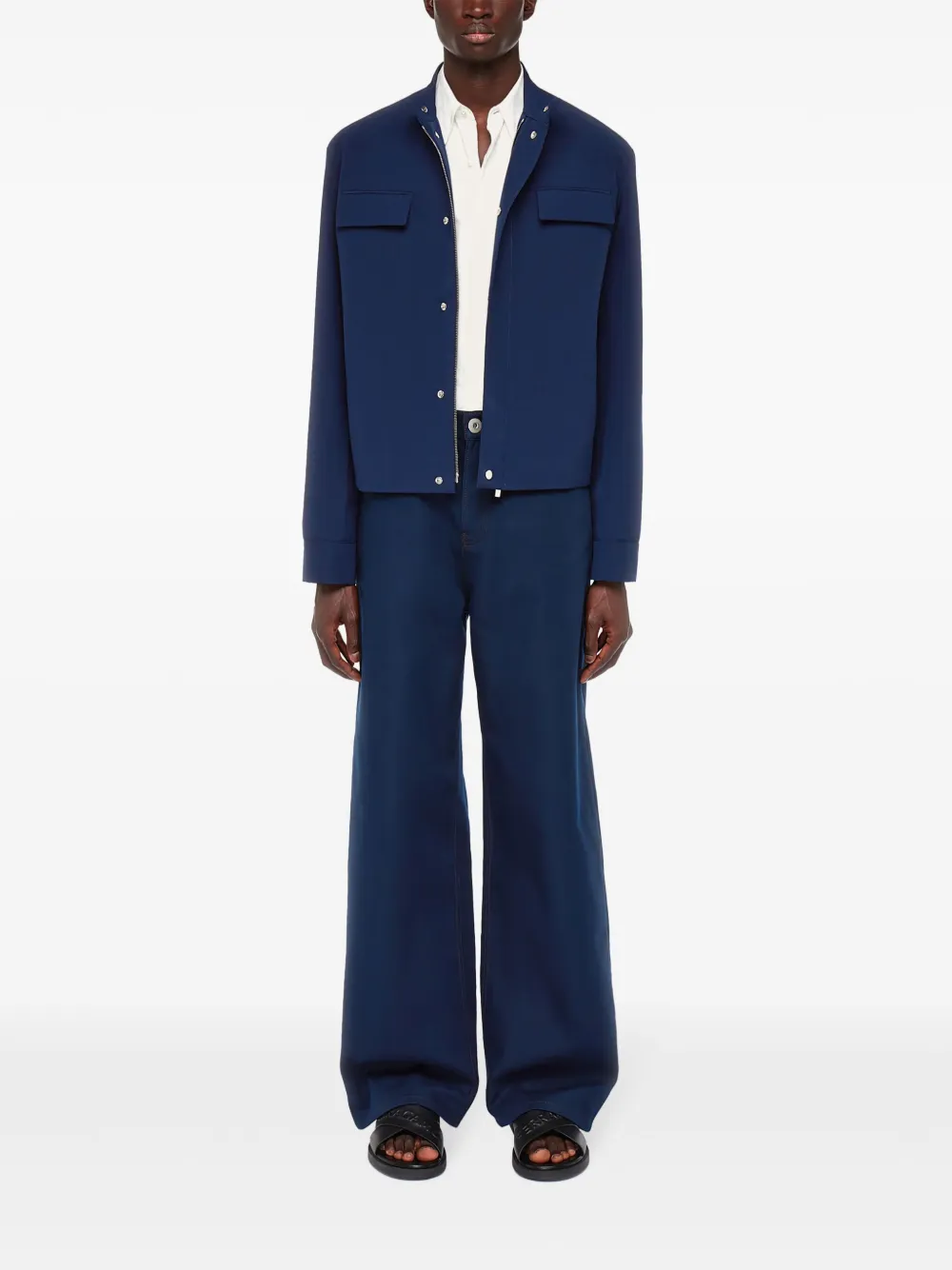 Ferragamo Cropped jack - Blauw