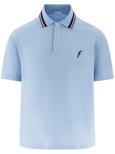 Ferragamo Camisa polo com logo bordado