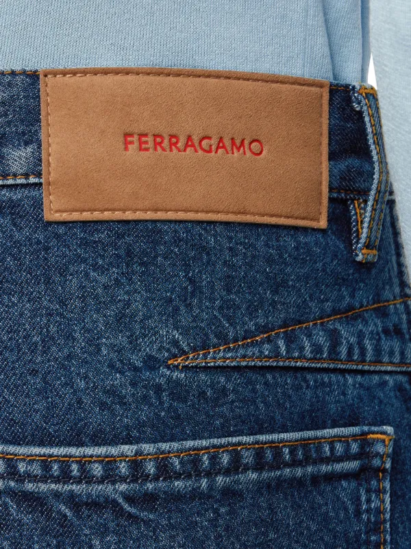 Ferragamo mid-rise straight-leg Jeans | Blue | FARFETCH