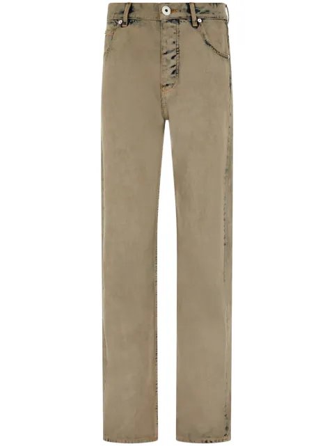 Ferragamo logo-patch cotton trousers 