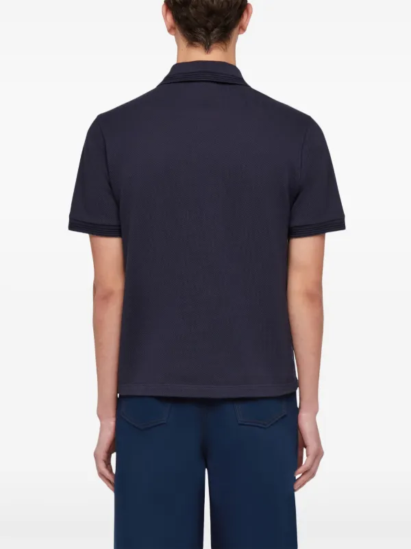 【送料&関税込】Ferragamo Logo T-shirt Ferragamo logo-embroidered Polo Shirt | Blue | FARFETCH