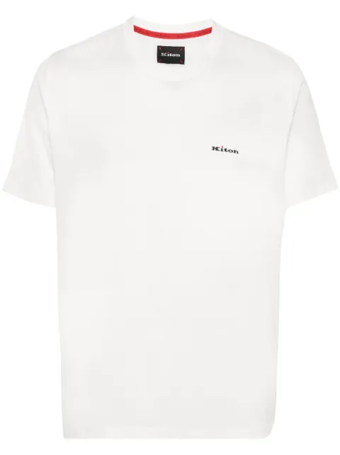 Kiton T-shirt con ricamo