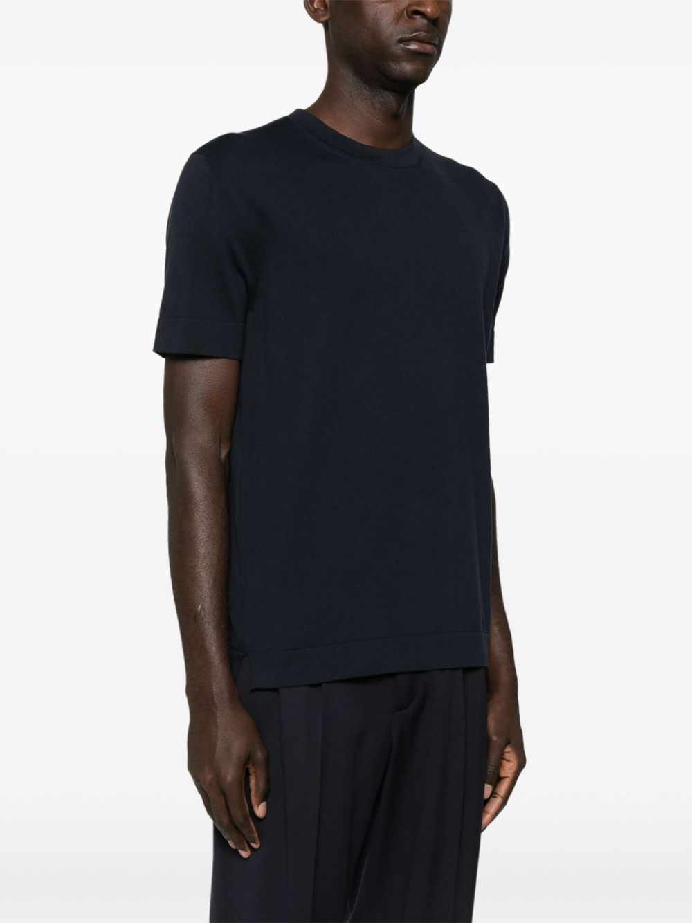 BRIONI FINE-KNIT T-SHIRT 