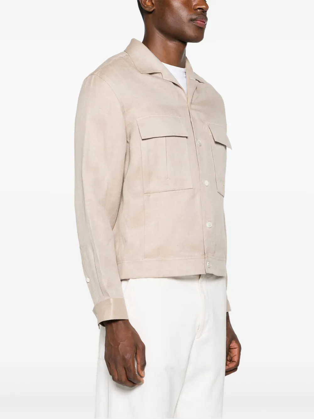 ZEGNA OASI LINEN OVERSHIRT