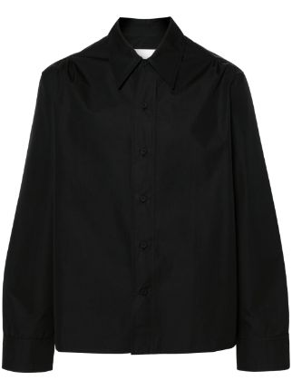 Jil Sander オーガニックコットン シャツ | ブラック | FARFETCH JP