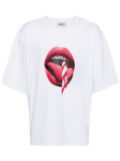 Fiorucci Mouth Graphic-print cotton T-shirt - White