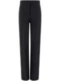 Ferragamo press-crease high-rise trousers - Black