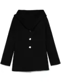 Ferragamo hooded wool peacoat - Black