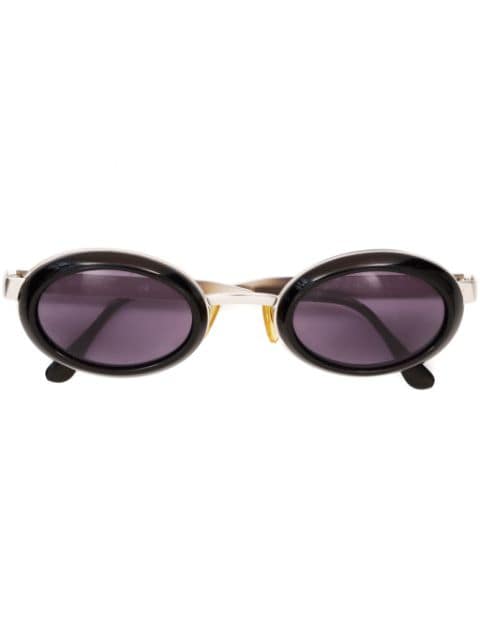 CHANEL Pre-Owned 1990s oval-frame sunglasses