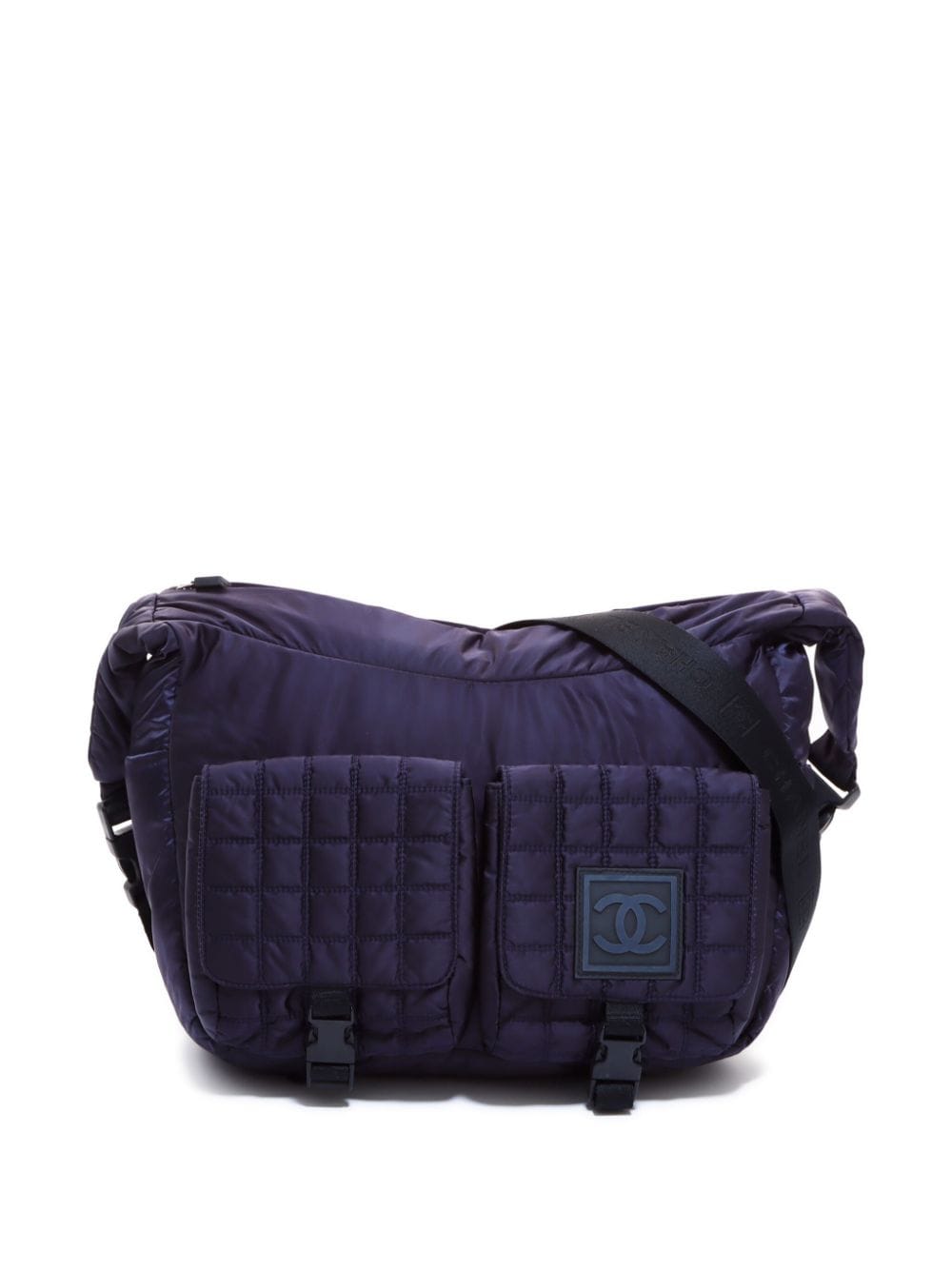 Pre-owned Chanel 2004-2005 Sports Line Shoulder Bag In Blue