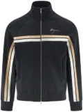 Ferragamo logo-engraved zip-up jacket - Black